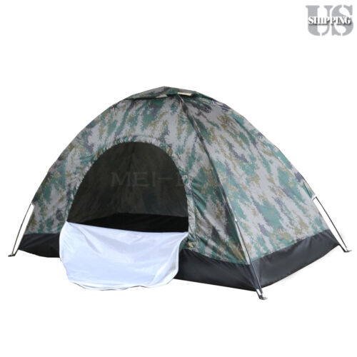 Outdoor 2 Person 4 Season Camping Hiking Waterproof Folding Tent Camouflage